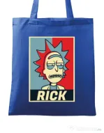 Sacosa din panza Rick Albastru regal