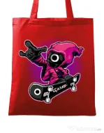 Sacosa din panza Squid Boy Rosu