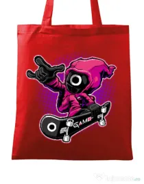 Sacosa din panza Squid Boy Rosu