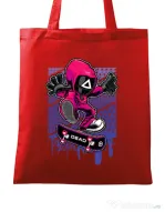 Sacosa din panza Squid Game 3 Rosu
