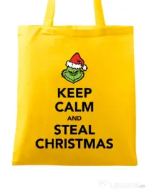 Sacosa din panza Steal Christmas Galben