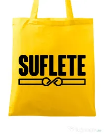 Sacosa din panza Suflete Galben