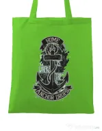 Sacosa din panza The anchor drops Verde mar