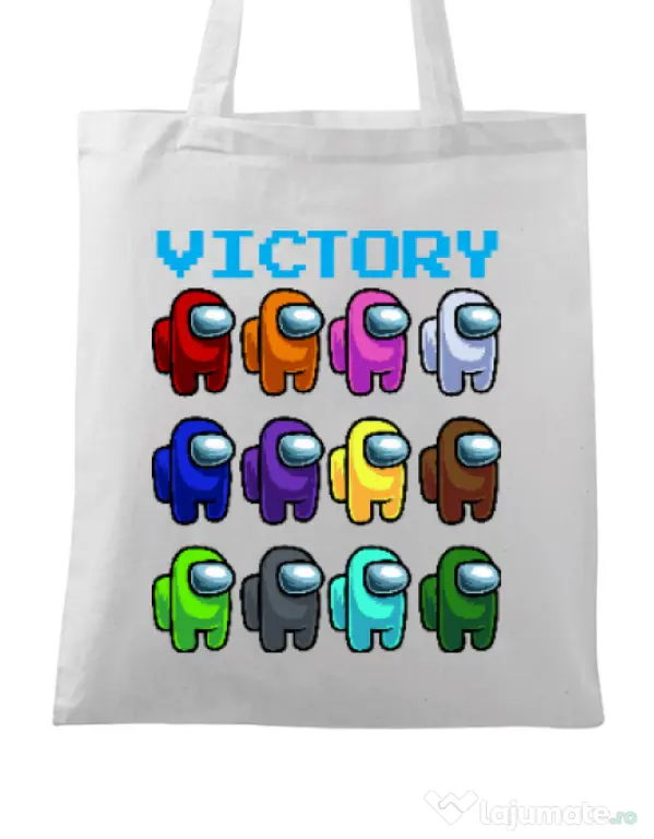 Sacosa din panza Victory Alb