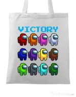 Sacosa din panza Victory Alb