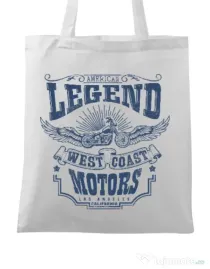 Sacosa din panza West coast motors Alb