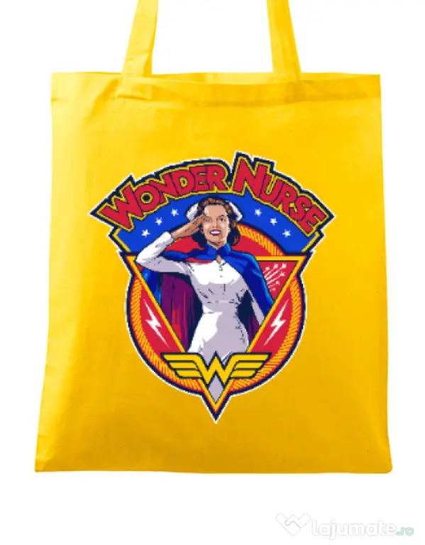Sacosa din panza Wonder nurse Galben