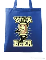Sacosa din panza Yoga beer Albastru regal