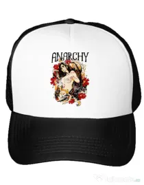 Sapca personalizata Anarchy angel Alb