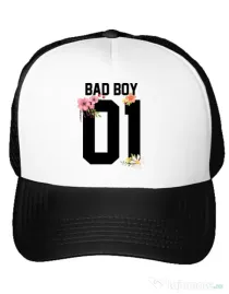 Sapca personalizata Bad boy Alb