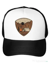 Sapca personalizata Camp cliffs Alb