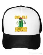 Sapca personalizata Cool as cucumber Alb