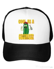 Sapca personalizata Cool as cucumber Alb
