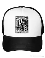 Sapca personalizata Flag and bike Alb