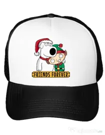 Sapca personalizata Friends forever Alb