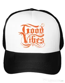 Sapca personalizata Good vibes Alb