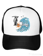 Sapca personalizata Grim surfer Alb