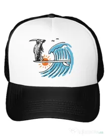 Sapca personalizata Grim surfer Alb
