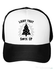 Sapca personalizata Light that up Alb