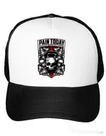 Sapca personalizata Pain today power tomorrow Alb
