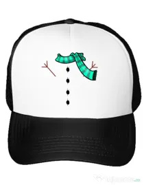 Sapca personalizata Snowman Alb