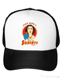Sapca personalizata Squirts Alb