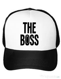 Sapca personalizata The boss Alb