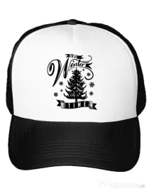 Sapca personalizata Winter time Alb