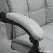 Vinsetto Scaun de Birou Ergonomic Rabatabil cu Tetiera și Suport pentru Picioare Detasabil, Confort Superior, Negru | Aosom Romania