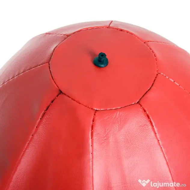 HOMCOM Sac de Box de Podea cu Înălțime Reglabilă, Mănuși de Box și Bază Umplută, 43x43x126-144 cm, Roșu | Aosom Romania