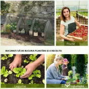 Outsunny Seră de Grădină Tip Tunel din PE pentru Cultivarea Plantelor și Florilor, cu Uși cu Fermoar, 270x90x90 cm, Alb | Aosom Romania 