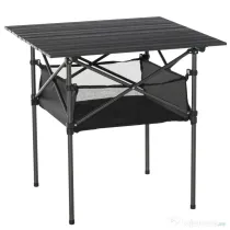 Outsunny Masă de Camping Pliabilă, Ușor de Transportat, Include Geantă de Călătorie, 70x70x69cm, Negru | Aosom Romania
