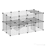 Pawhut tarc Personalizabil – 36 Panouri Metal pentru Animale