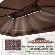 Acoperiș de Schimb Outsunny pentru Foisor, Impermeabil Dublu strat 3x4m | Aosom Romania 