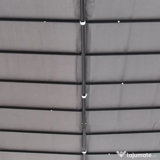 Outsunny Pavilion Cort Foisor 3x3m pentru Gradina sau Terasa cu perdea Gri | Aosom Romania