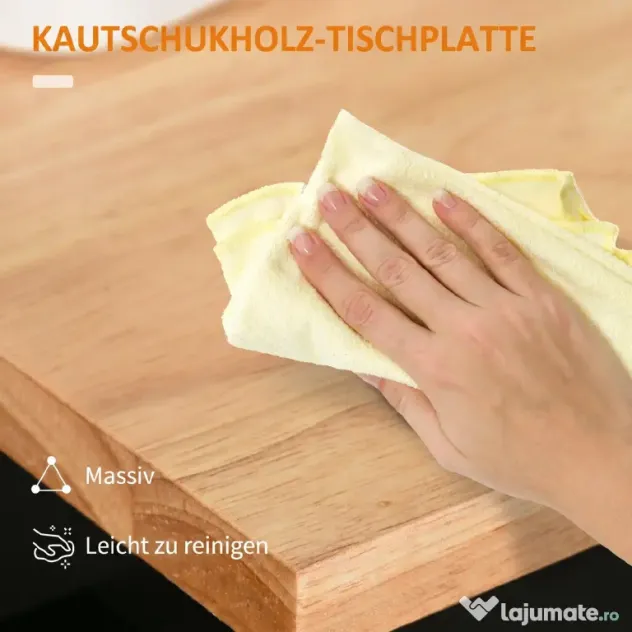 HOMCOM Cărucior de Bucătărie cu Sertar și Dulap cu 2 Uși, Insulă de Bucătărie cu roți și bară laterală, 83x45x91.5 cm, Negru | Aosom Romania