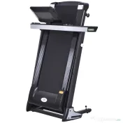 HomCom banda de alergat electrica, ecran LCD, neagra