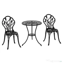 Outsunny Set de Gradina 3 Piese din Aluminiu, Set Exterior