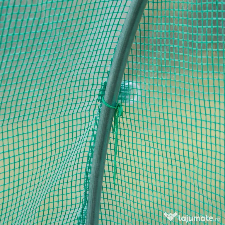 Outsunny Învelitoare pentru Seră cu 12 Ferestre, Ușă Rulabilă și Margini Îngropate, 3x2x2 m, Verde | Aosom Romania