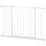PawHut Ușă de Siguranță Extensibilă pentru Câini cu Montaj prin Presiune, 76x76 cm, Alb | Aosom Romania