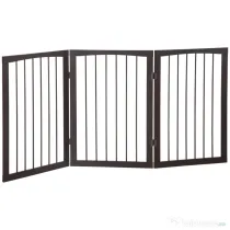 PawHut Poartă de Siguranță Extensibilă pentru Animale, Metal, 160x1.2x76 cm | Aosom Romania