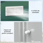 Outsunny Magazie Gradina Unelte din Otel Galvanizat Verde 3.4x3.86m Anti Rugina | Aosom Romania 