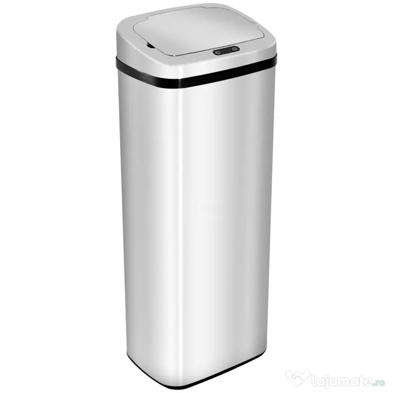 HOMCOM cos de gunoi cu senzor inox elegant 50L cu infrarosu | Aosom Romania