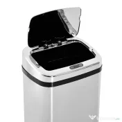 HOMCOM cos de gunoi cu senzor inox elegant 50L cu infrarosu | Aosom Romania 