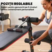 HOMCOM banca sport, pliabila, 47x142x50-66 cm | Aosom Romania 