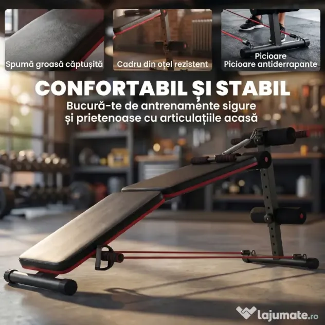 HOMCOM banca sport, pliabila, 47x142x50-66 cm | Aosom Romania