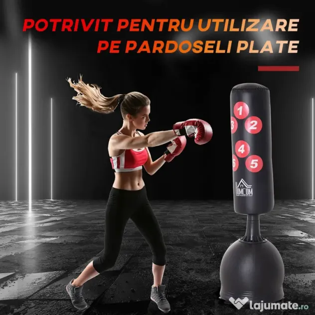 HOMCOM sac de box pentru adulti si copii, 50x50x165cm | Aosom Romania