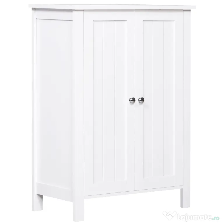 Kleankin dulap baie, cu doua usi, 60x30x80 cm, alb