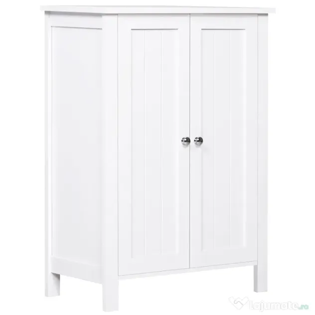 Kleankin dulap baie, cu doua usi, 60x30x80 cm, alb