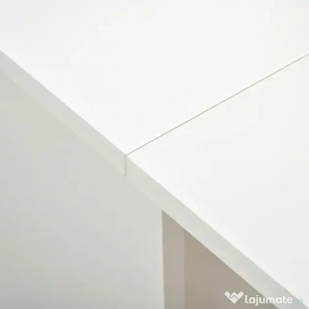 HOMCOM Masă Pliabilă pentru 4-6 Persoane cu 2 Roți și 2 rafturi depozitare, 140x75x74cm, Alb | Aosom Romania